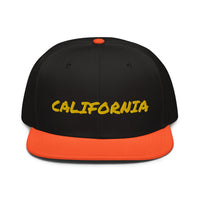 Snapback Hat "1053-0011 California (Yellow Logo)" - JCBTGlobal