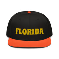 Snapback Hat "1053-0031 Florida (Yellow Logo)" - JCBTGlobal