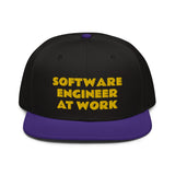 Snapback Hat "1052-0081 Software Engineer At Work (Yellow Logo)" - JCBTGlobal