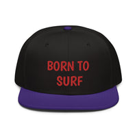 Snapback Hat "2051-0031 Born To Play Surf (Red Logo)" - JCBTGlobal