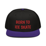 Snapback Hat "2051-0041 Born To Play Ice Skate (Red Logo)" - JCBTGlobal