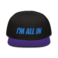 Snapback Hat "1052-0061 I'm All In (Blue Logo)" - JCBTGlobal