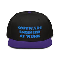 Snapback Hat "1052-0081 Software Engineer At Work (Blue Logo)" - JCBTGlobal