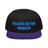 Snapback Hat "1052-0101 Believe In The Unseen (Blue Logo)" - JCBTGlobal