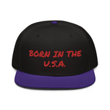 Snapback Hat "2052-0041 Born In The U.S.A. (Red Logo)" - JCBTGlobal