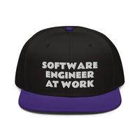 Snapback Hat "2052-0081 Software Engineer At Work (White Logo)" - JCBTGlobal