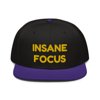 Snapback Hat "2052-0091 Insane Focus (Yellow Logo)" - JCBTGlobal