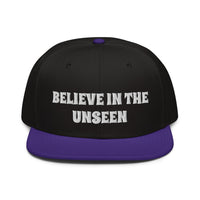 Snapback Hat "2052-0101 Believe In The Unseen (White Logo)" - JCBTGlobal