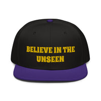 Snapback Hat "2052-0101 Believe In The Unseen (Yellow Logo)" - JCBTGlobal