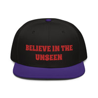 Snapback Hat "2052-0101 Believe In The Unseen (Red Logo)" - JCBTGlobal