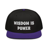 Snapback Hat "2052-0111 Wisdom Is Power (White Logo)" - JCBTGlobal