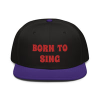 Snapback Hat "2052-0161 Born To Sing (Red Logo)" - JCBTGlobal