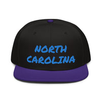 Snapback Hat "1053-0101 North Carolina (Blue Logo)" - JCBTGlobal