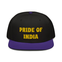 Snapback Hat "1054-0021 India (Yellow Logo)" - JCBTGlobal