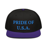 Snapback Hat "1054-0031 U.S.A. (Blue Logo)" - JCBTGlobal