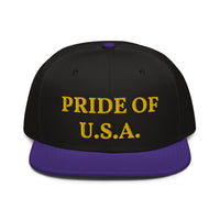 Snapback Hat "1054-0031 U.S.A. (Yellow Logo)" - JCBTGlobal