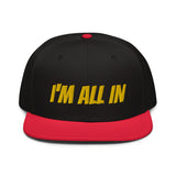 Snapback Hat "1052-0061 I'm All In (Yellow Logo)" - JCBTGlobal