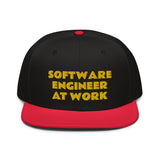 Snapback Hat "1052-0081 Software Engineer At Work (Yellow Logo)" - JCBTGlobal