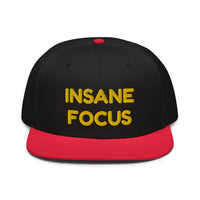 Snapback Hat "1052-0091 Insane Focus (Yellow Logo)" - JCBTGlobal