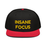 Snapback Hat "1052-0091 Insane Focus (Yellow Logo)" - JCBTGlobal