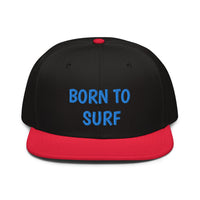 Snapback Hat "1051-0061 Born To Surf (Blue Logo)" - JCBTGlobal