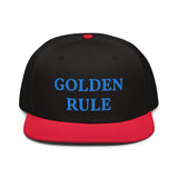 Snapback Hat "1052-0021 Golden Rule (Blue Logo)" - JCBTGlobal