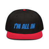 Snapback Hat "1052-0061 I'm All In (Blue Logo)" - JCBTGlobal