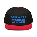 Snapback Hat "1052-0081 Software Engineer At Work (Blue Logo)" - JCBTGlobal