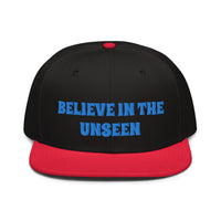 Snapback Hat "1052-0101 Believe In The Unseen (Blue Logo)" - JCBTGlobal