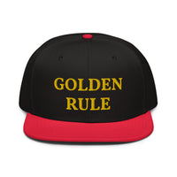 Snapback Hat "2052-0021 Golden Rule (Yellow Logo)" - JCBTGlobal