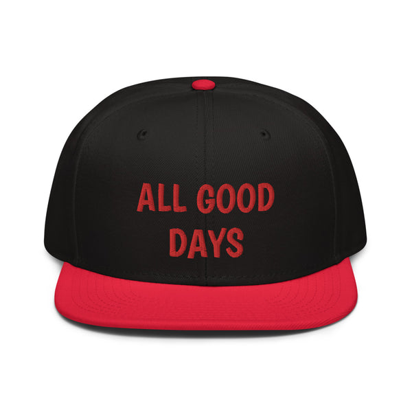 Snapback Hat "2052-0031 All Good Days (Red Logo)" - JCBTGlobal