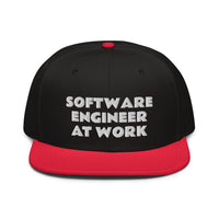 Snapback Hat "2052-0081 Software Engineer At Work (White Logo)" - JCBTGlobal