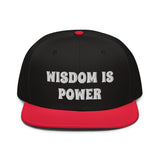 Snapback Hat "2052-0111 Wisdom Is Power (White Logo)" - JCBTGlobal