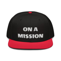 Snapback Hat "2052-0121 On A Mission (White Logo)" - JCBTGlobal