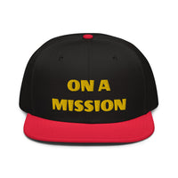 Snapback Hat "2052-0121 On A Mission (Yellow Logo)" - JCBTGlobal