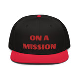 Snapback Hat "2052-0121 On A Mission (Red Logo)" - JCBTGlobal