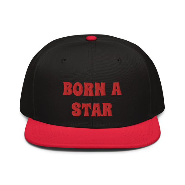 Snapback Hat "2052-0151 Born A Star (Red Logo)" - JCBTGlobal