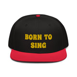 Snapback Hat "2052-0161 Born To Sing (Yellow Logo)" - JCBTGlobal