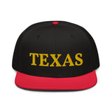 Snapback Hat "1053-0021 Texas (Yellow Logo)" - JCBTGlobal