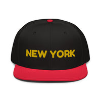 Snapback Hat "1053-0041 New York (Yellow Logo)" - JCBTGlobal