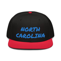 Snapback Hat "1053-0101 North Carolina (Blue Logo)" - JCBTGlobal