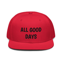 Snapback Hat "1052-0031 All Good Days (Black Logo)" - JCBTGlobal