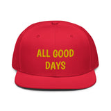 Snapback Hat "1052-0031 All Good Days (Yellow Logo)" - JCBTGlobal