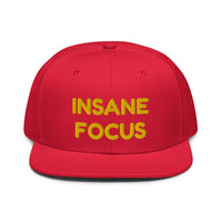 Snapback Hat "1052-0091 Insane Focus (Yellow Logo)" - JCBTGlobal