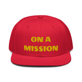 Snapback Hat "1052-0121 On A Mission (Yellow Logo)" - JCBTGlobal