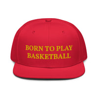 Snapback Hat "2051-0021 Born To Play Basketball (Yellow Logo)" - JCBTGlobal