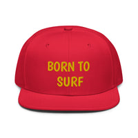 Snapback Hat "2051-0031 Born To Play Surf (Yellow Logo)" - JCBTGlobal