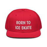 Snapback Hat "2051-0041 Born To Play Ice Skate (White Logo)" - JCBTGlobal