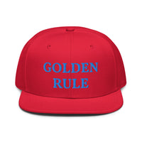 Snapback Hat "1052-0021 Golden Rule (Blue Logo)" - JCBTGlobal