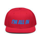 Snapback Hat "1052-0061 I'm All In (Blue Logo)" - JCBTGlobal